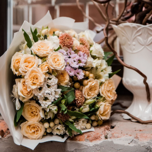 Yellow Tulip & Baby's Breath